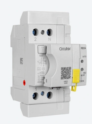 Interruptor diferencial rearmable Circutor REC4 de 2 polos, 40A y 30mA